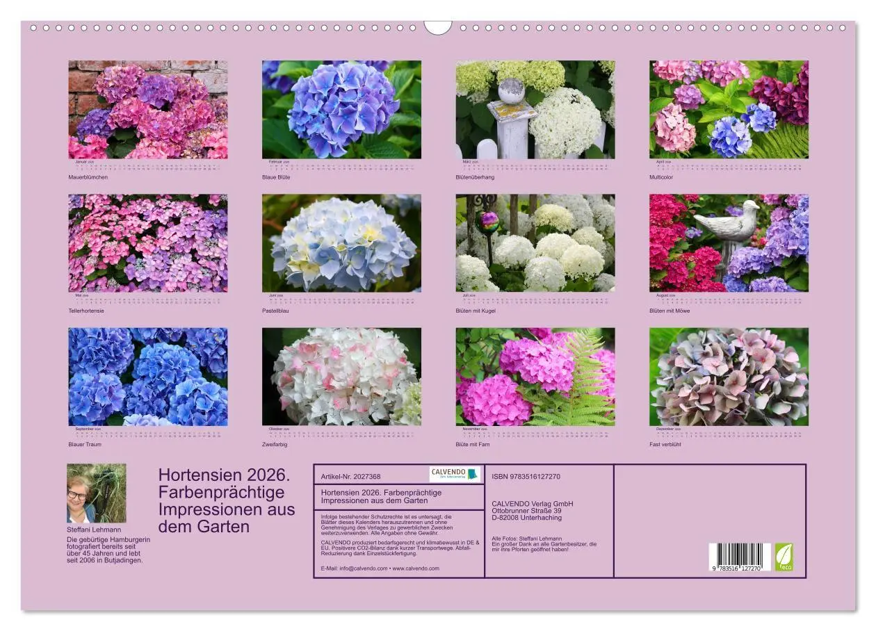 Bild: 9783516127270 | Hortensien 2026. Farbenprächtige Impressionen aus dem Garten...