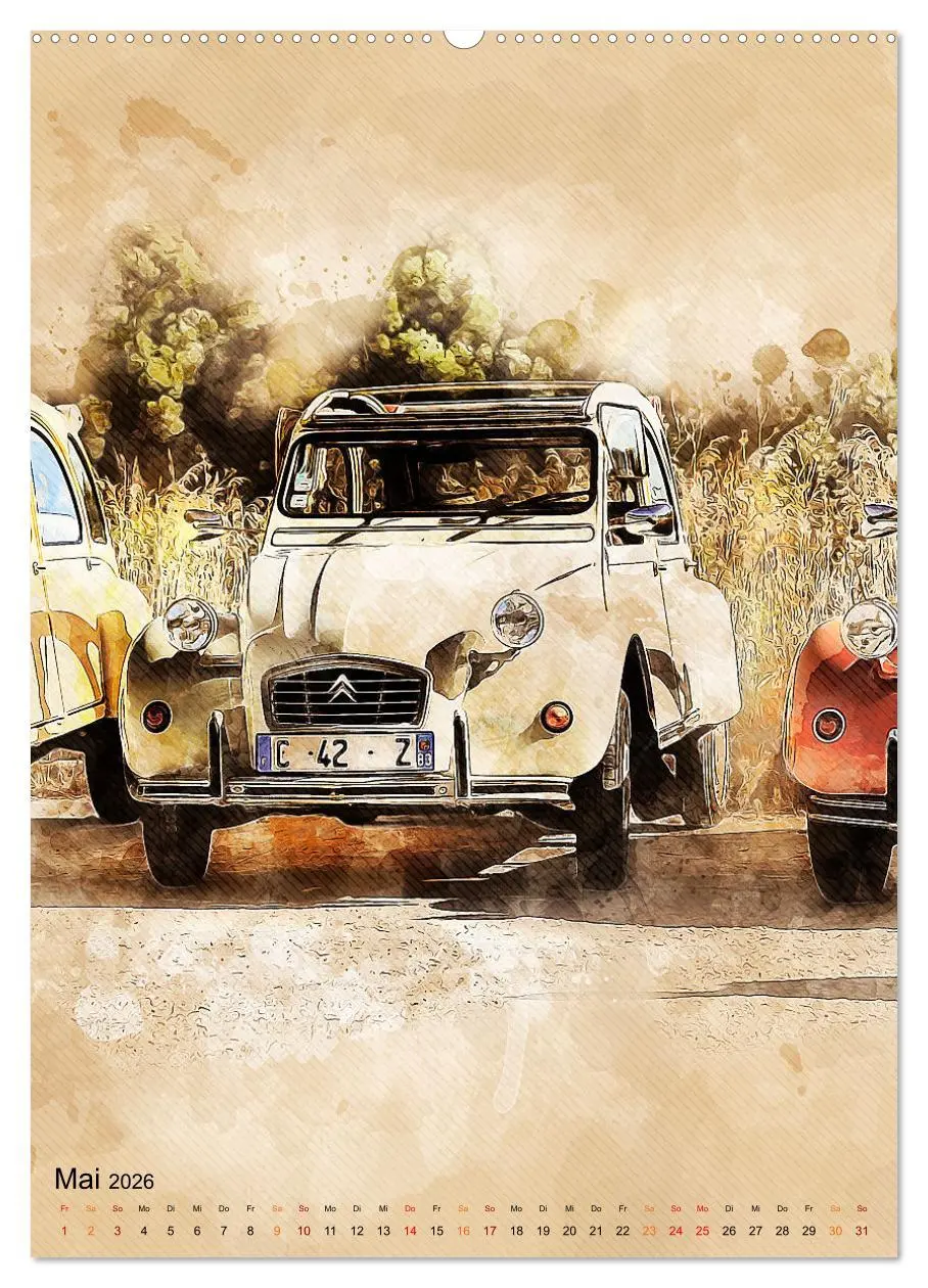 Bild: 9783516367270 | Die Ente - Automobil Legende (hochwertiger Premium Wandkalender...