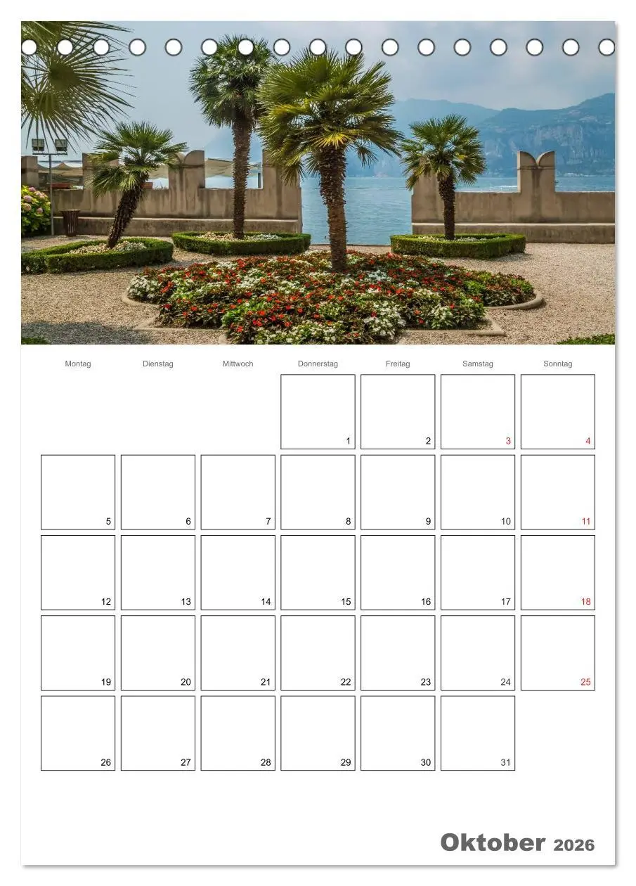 Bild: 9783516437270 | GARDASEE Terminplaner (Tischkalender 2026 DIN A5 hoch), CALVENDO...