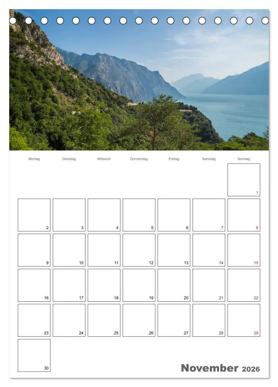 Bild: 9783516437270 | GARDASEE Terminplaner (Tischkalender 2026 DIN A5 hoch), CALVENDO...