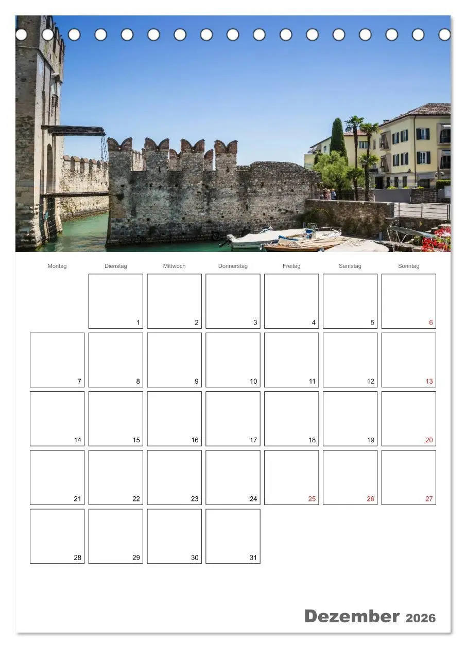 Bild: 9783516437270 | GARDASEE Terminplaner (Tischkalender 2026 DIN A5 hoch), CALVENDO...