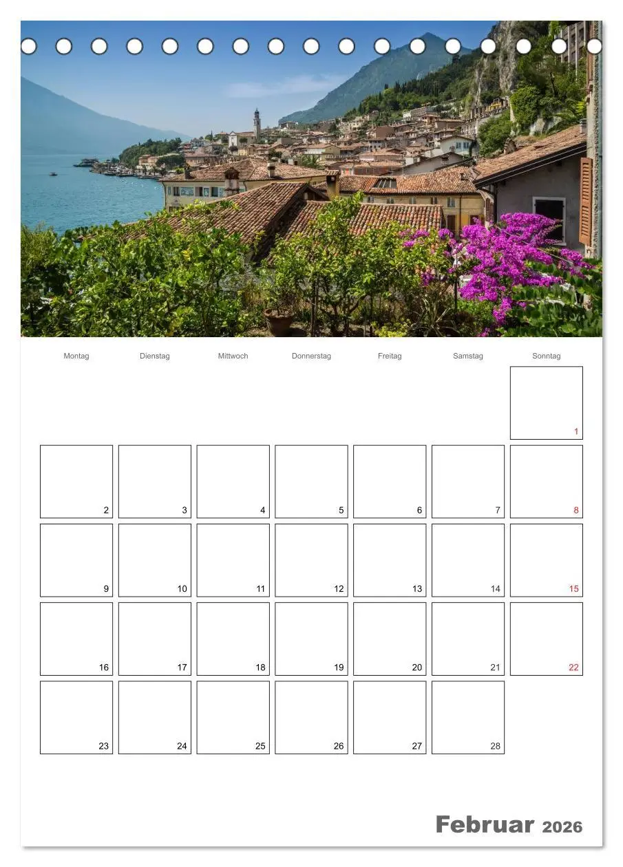 Bild: 9783516437270 | GARDASEE Terminplaner (Tischkalender 2026 DIN A5 hoch), CALVENDO...