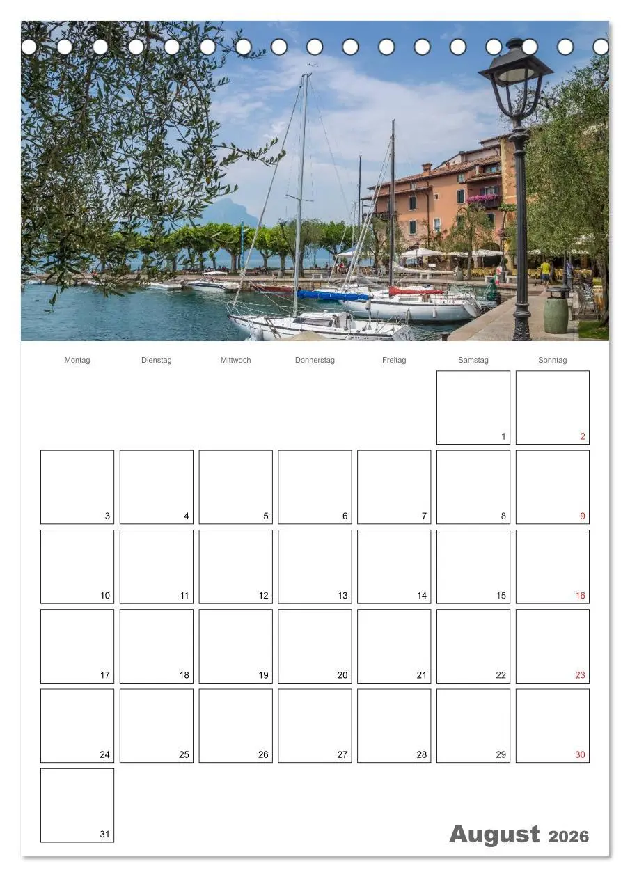 Bild: 9783516437270 | GARDASEE Terminplaner (Tischkalender 2026 DIN A5 hoch), CALVENDO...