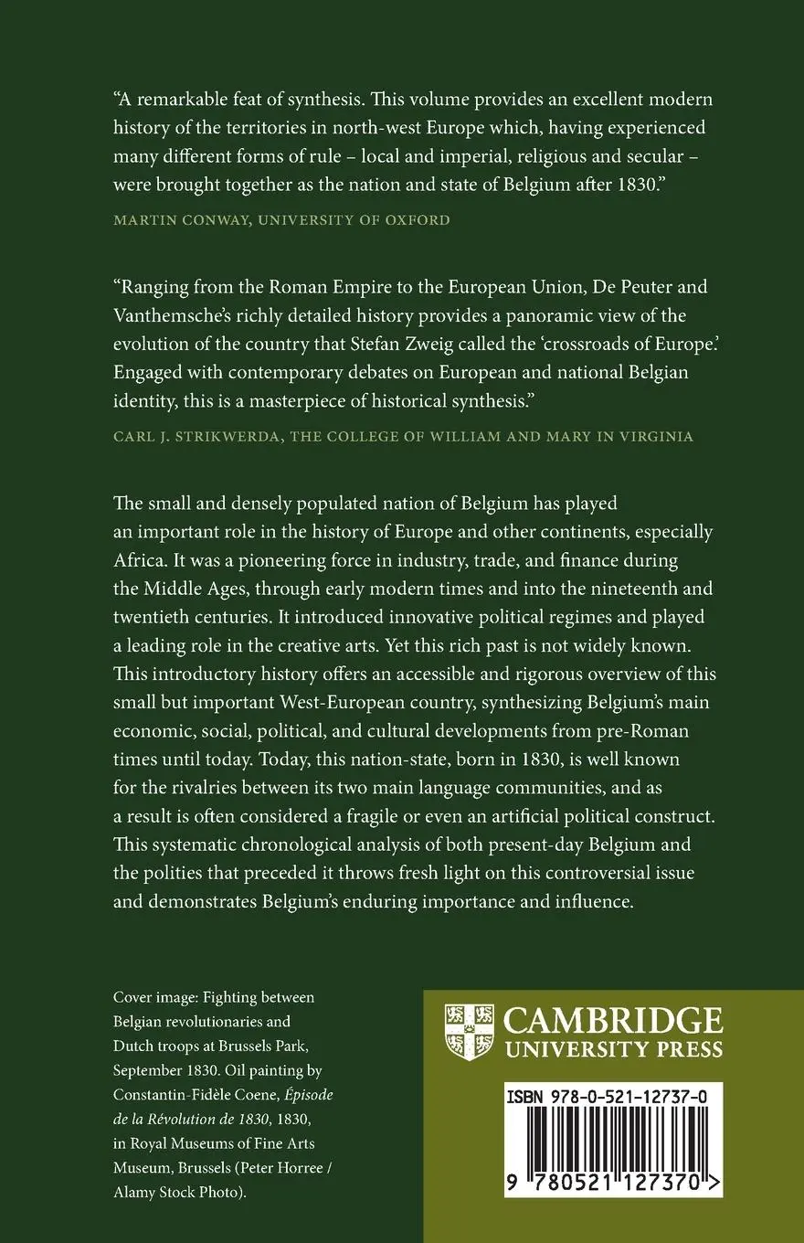 Rückseite: 9780521127370 | A Concise History of Belgium | Guy Vanthemsche (u. a.) | Taschenbuch