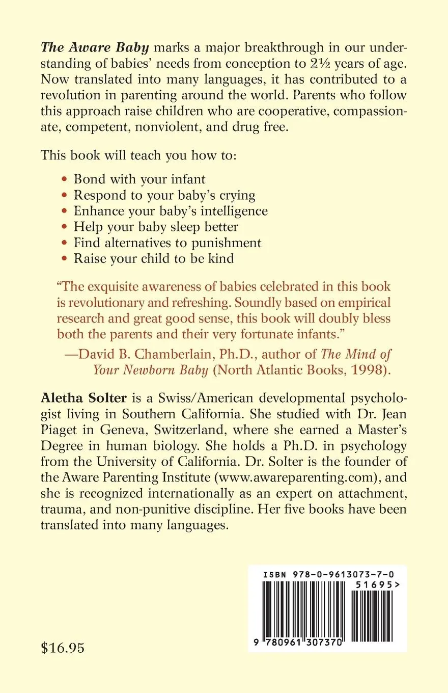 Rückseite: 9780961307370 | The Aware Baby | Aletha Jauch Solter | Taschenbuch | Englisch | 2001