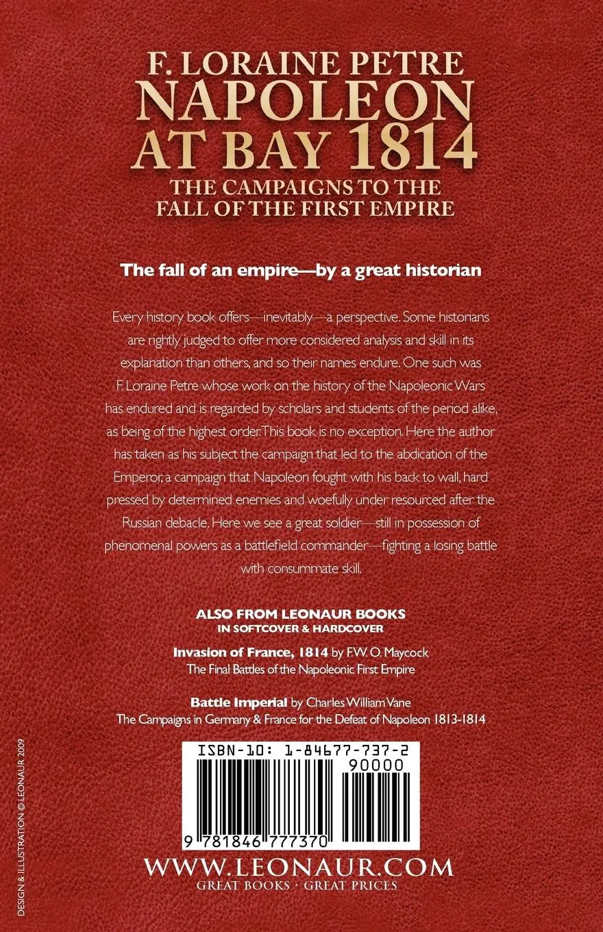 Rückseite: 9781846777370 | Napoleon at Bay, 1814 | The Campaigns to the Fall of the First Empire