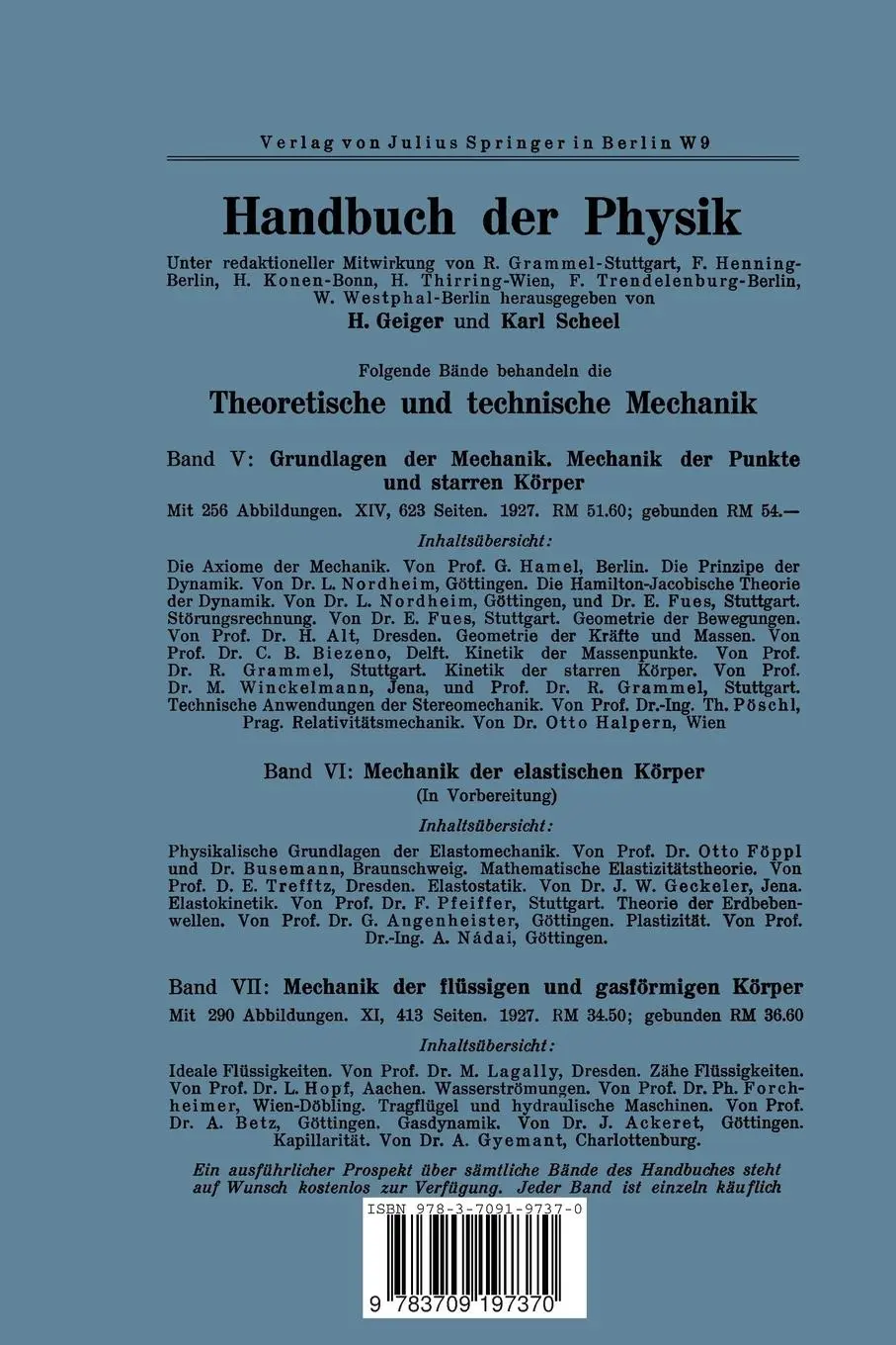 Rückseite: 9783709197370 | Graphische Kinematik und Kinetostatik des starren räumlichen Systems