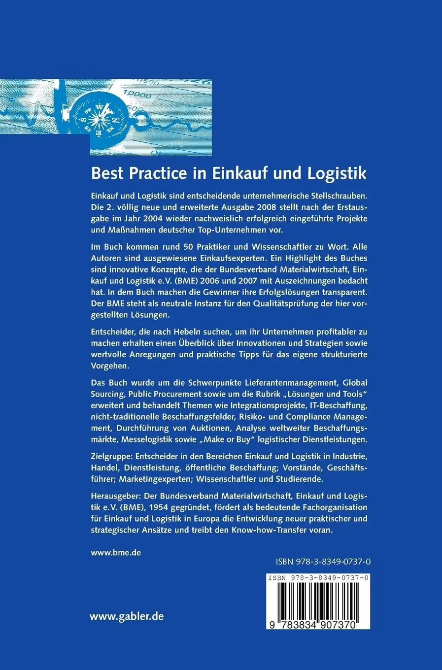 Rückseite: 9783834907370 | Best Practice in Einkauf und Logistik | Materialwirtschaft | Buch