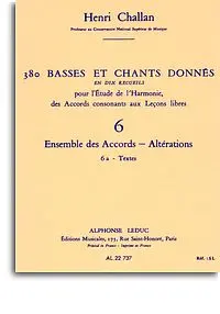 Cover: 9790046227370 | 380 basses et chants donnés vol.6a Ensemble des accords -...