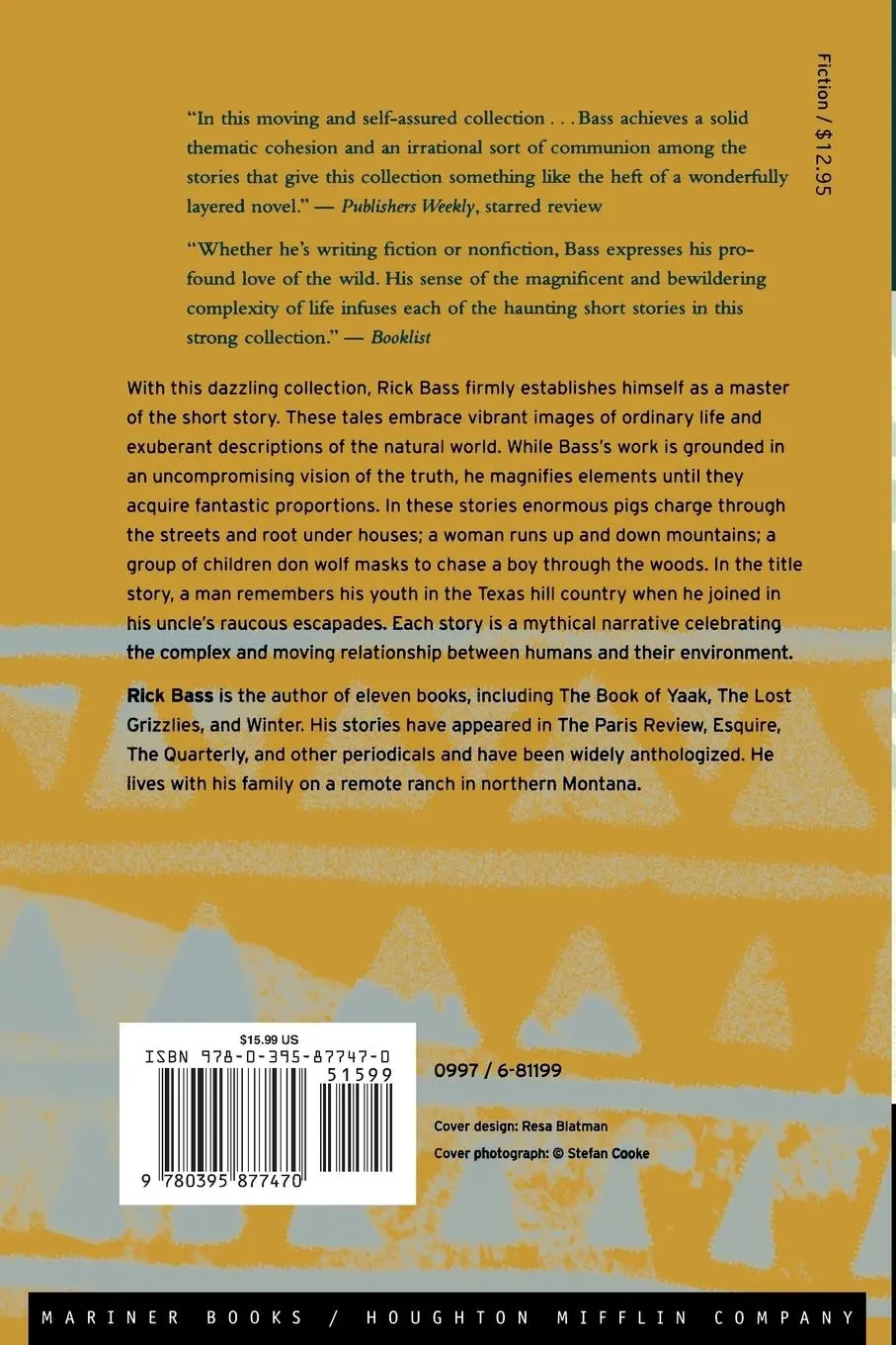 Rückseite: 9780395877470 | In the Loyal Mountains | Rick Bass | Taschenbuch | Englisch | 1997