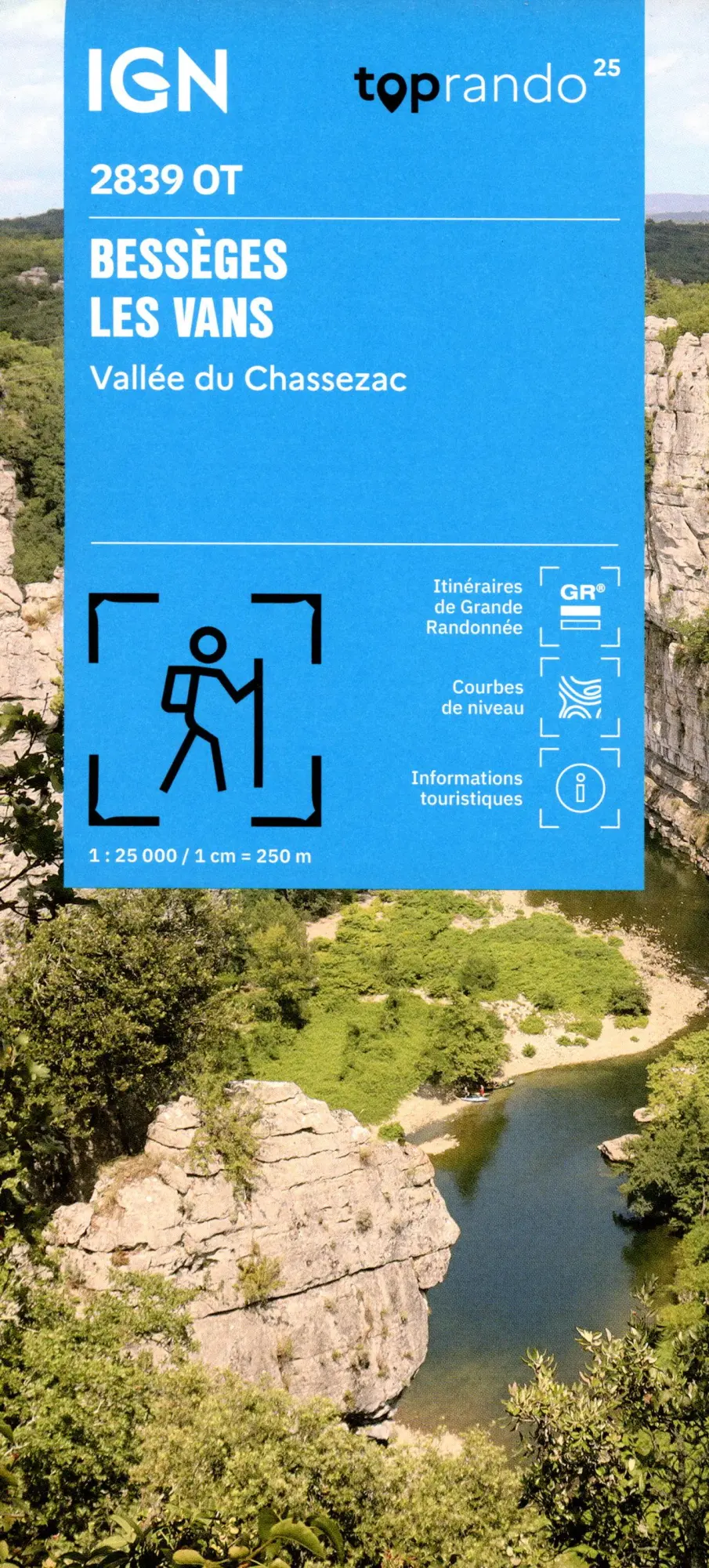 Cover: 9782758557470 | 2839OT Bessèges les Vans Vallée du Chassezac | 1:25000 | (Land-)Karte