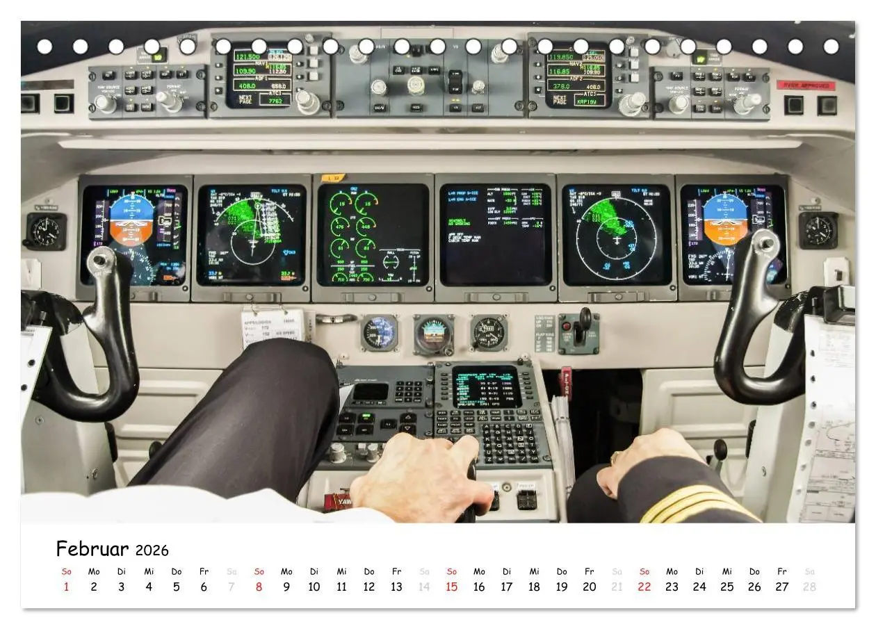 Bild: 9783457947470 | Flight deck - das beste Büro (Tischkalender 2026 DIN A5 quer),...