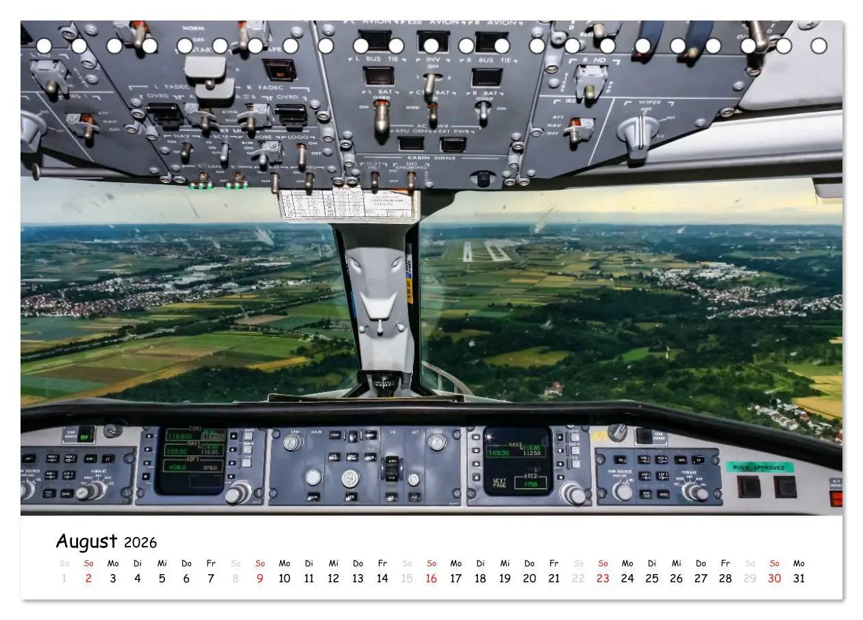 Bild: 9783457947470 | Flight deck - das beste Büro (Tischkalender 2026 DIN A5 quer),...
