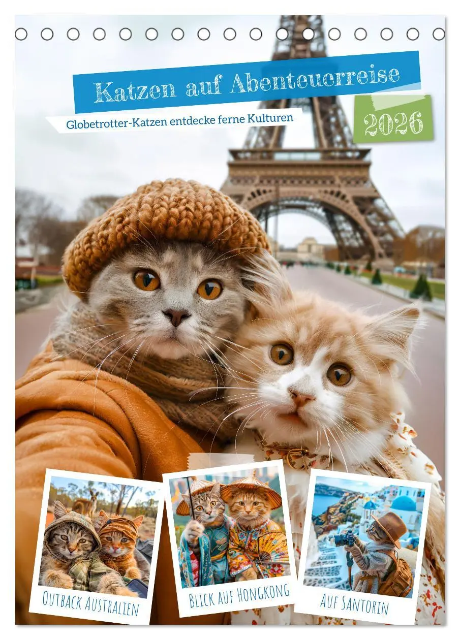 Cover: 9783516277470 | Katzen auf Abenteuerreise - Globetrotter-Katzen entdecke ferne...