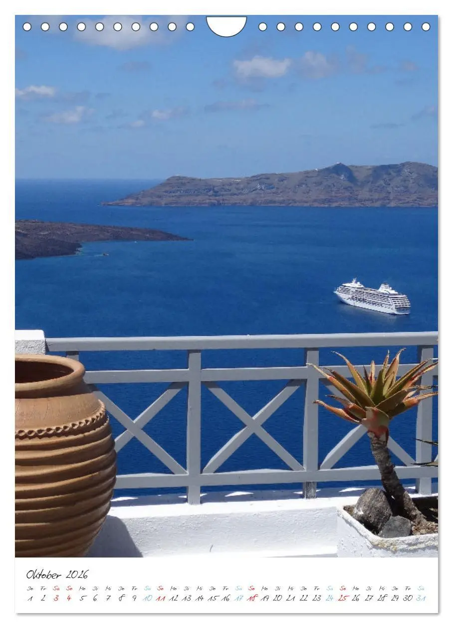 Bild: 9783516347470 | Santorini im Focus (Wandkalender 2026 DIN A4 hoch), CALVENDO...