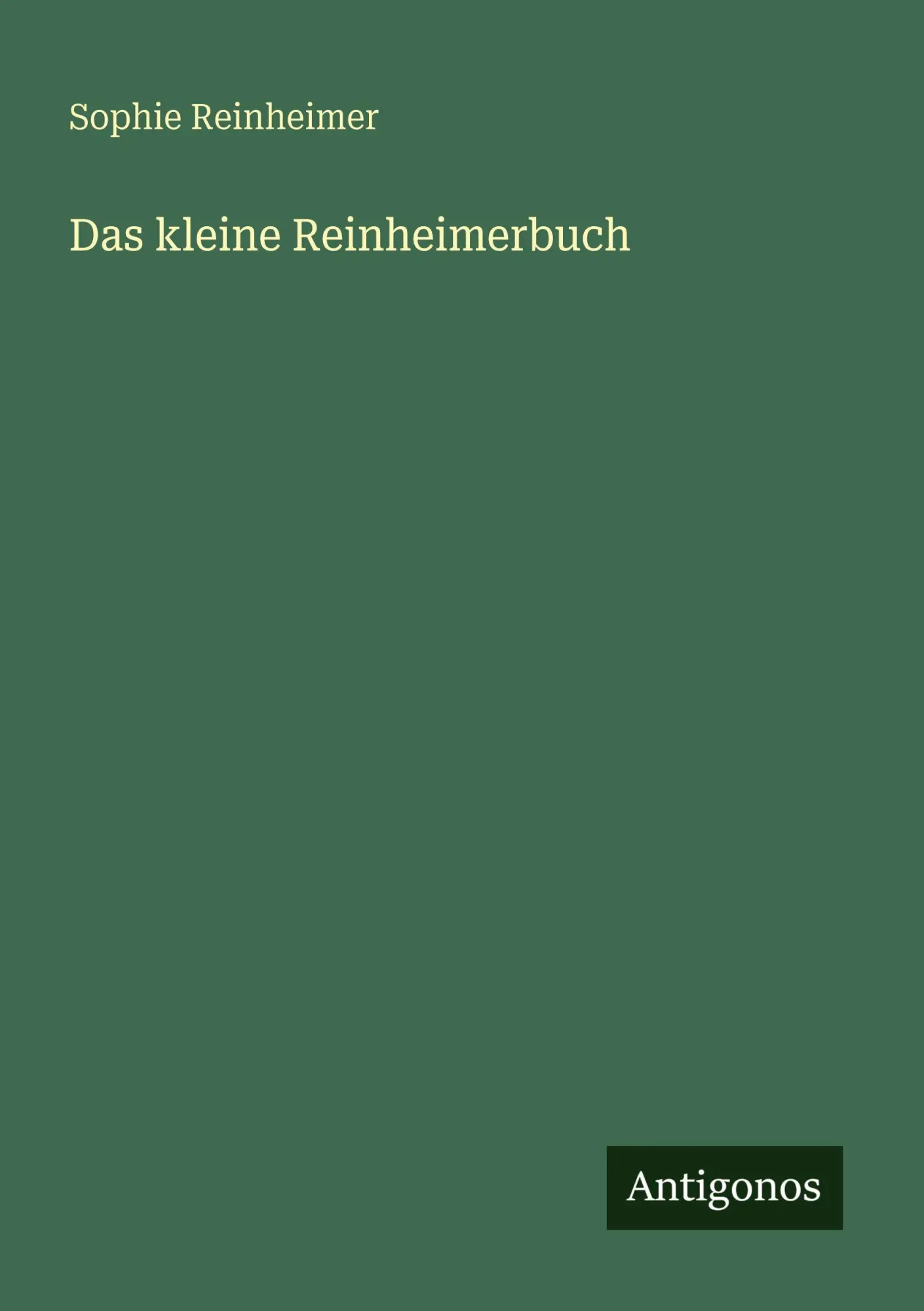 Cover: 9783563947470 | Das kleine Reinheimerbuch | Sophie Reinheimer | Taschenbuch | Deutsch