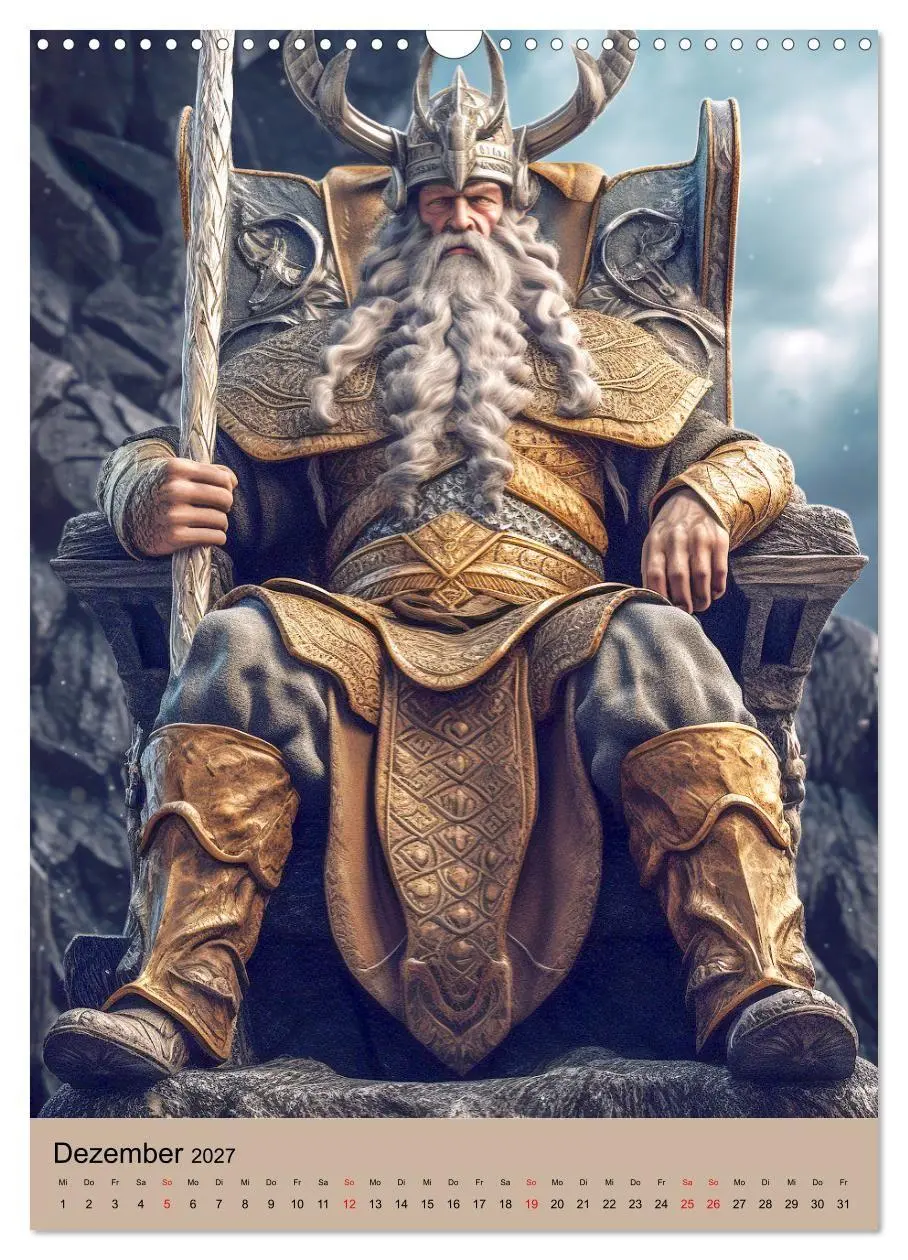 Bild: 9783569297470 | Wikinger-Fantasy. Wilde Krieger aus dem Norden (Wandkalender 2027...