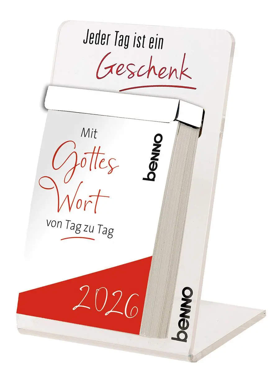Cover: 9783746267470 | Mit Gottes Wort von Tag zu Tag 2026 | mit Acrylglas-Aufsteller | 2026