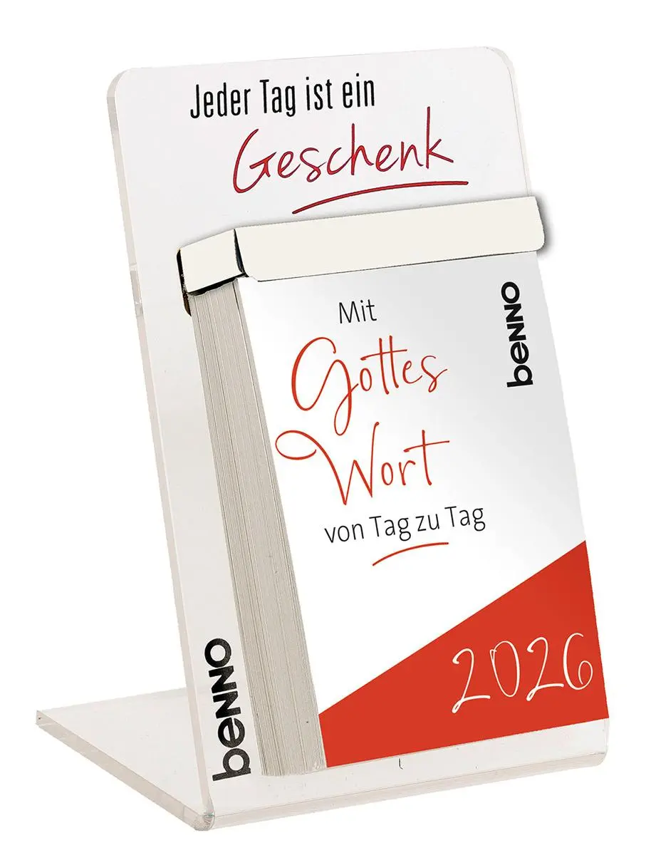 Bild: 9783746267470 | Mit Gottes Wort von Tag zu Tag 2026 | mit Acrylglas-Aufsteller | 2026