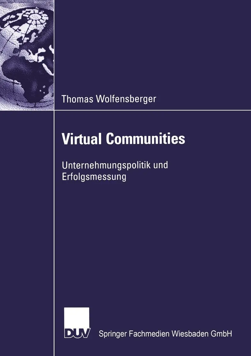 Cover: 9783824477470 | Virtual Communities | Unternehmungspolitik und Erfolgsmessung | Buch