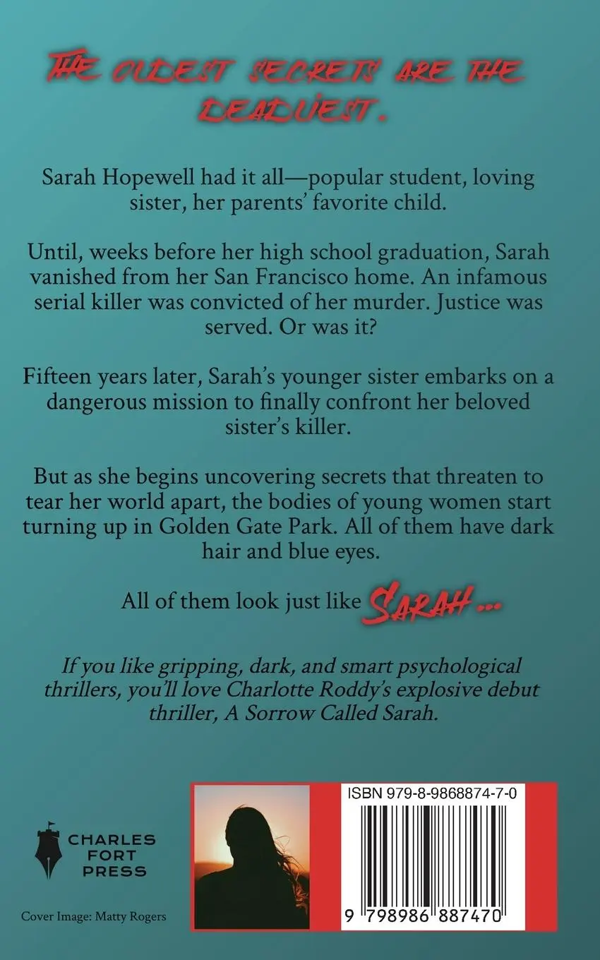 Rückseite: 9798986887470 | A Sorrow Called Sarah | Charlotte Roddy | Taschenbuch | Englisch