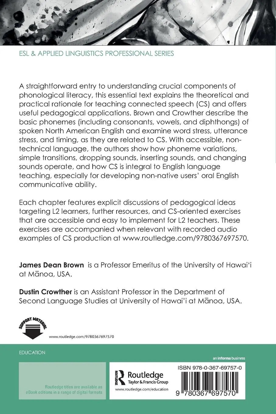 Rückseite: 9780367697570 | Shaping Learners' Pronunciation | James Dean Brown (u. a.) | Buch