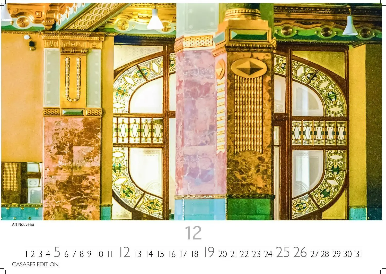 Bild: 9781835247570 | Jugendstil Kalender 2027 - Wandkalender Fotokalender Kunst 35x50cm...