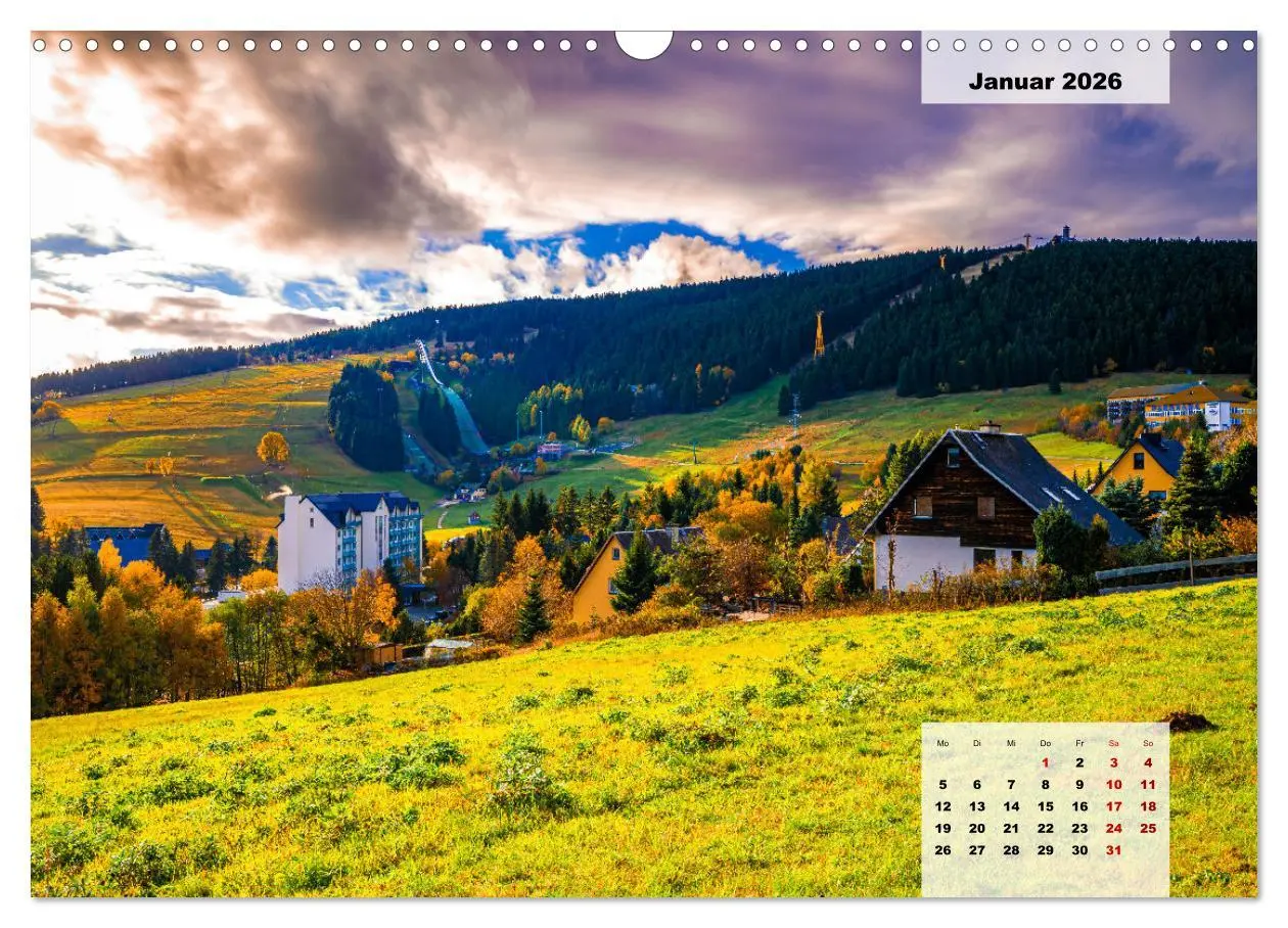 Bild: 9783457487570 | Oberwiesenthal und der Fichtelberg im Erzgebirge (Wandkalender 2026...