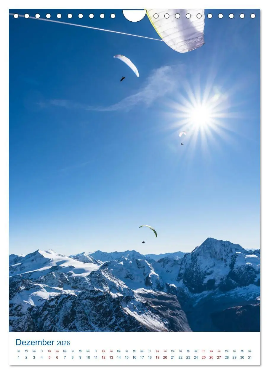 Bild: 9783516407570 | Paragliding - von grünen Wiesen zu schroffen Gletschen...