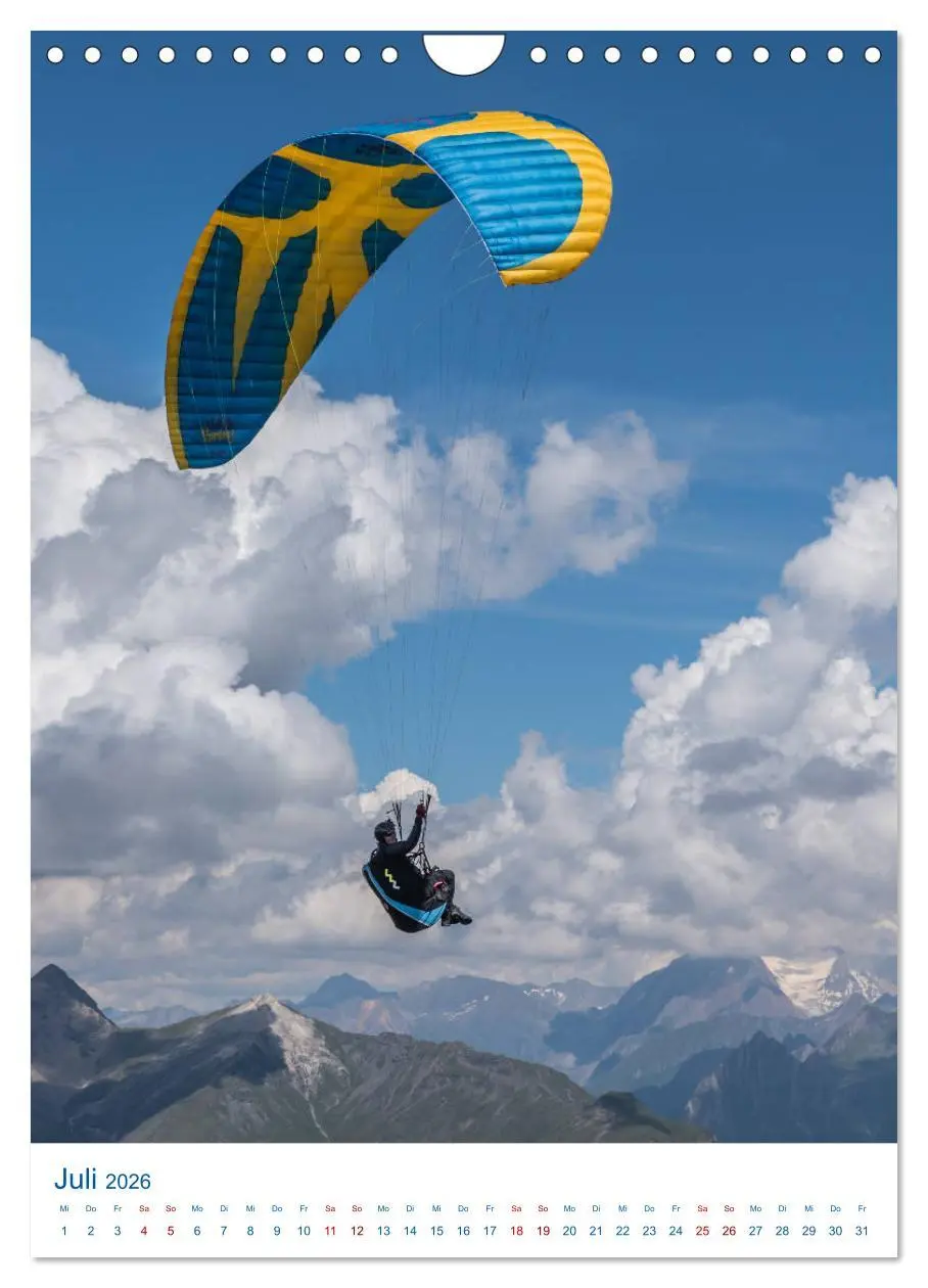 Bild: 9783516407570 | Paragliding - von grünen Wiesen zu schroffen Gletschen...