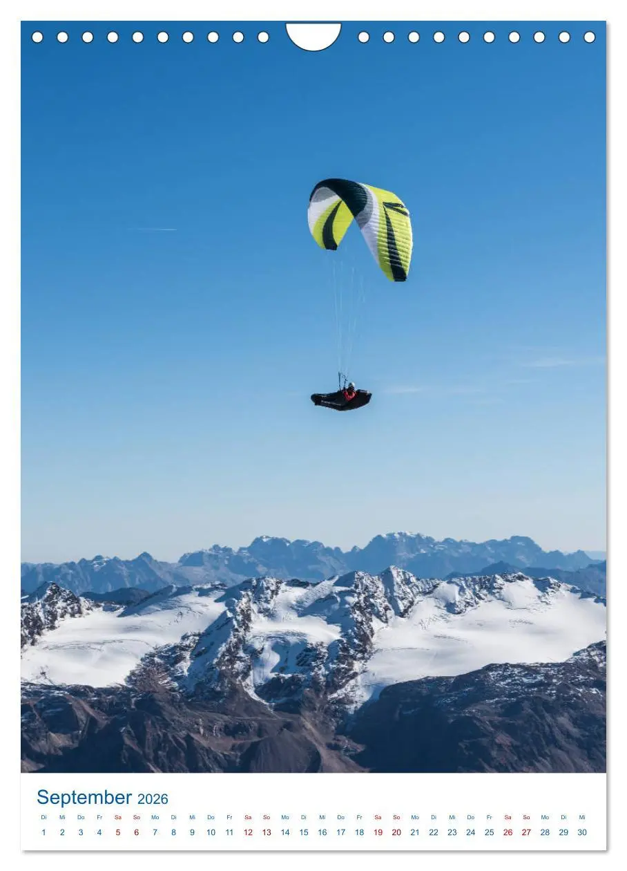 Bild: 9783516407570 | Paragliding - von grünen Wiesen zu schroffen Gletschen...
