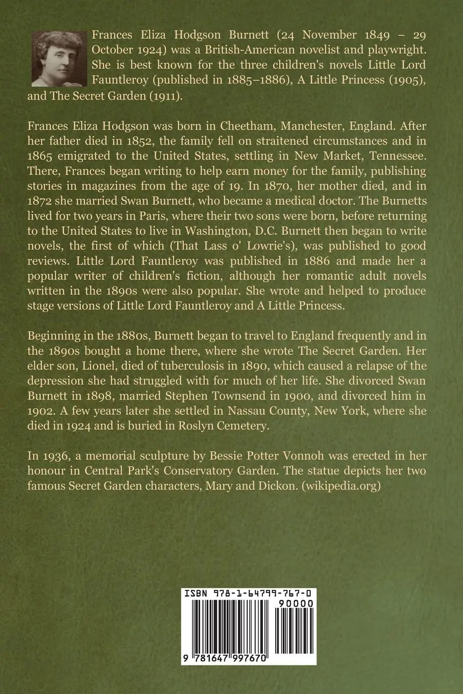 Rückseite: 9781647997670 | The Head of the House of Coombe | Frances Hodgson Burnett | Buch