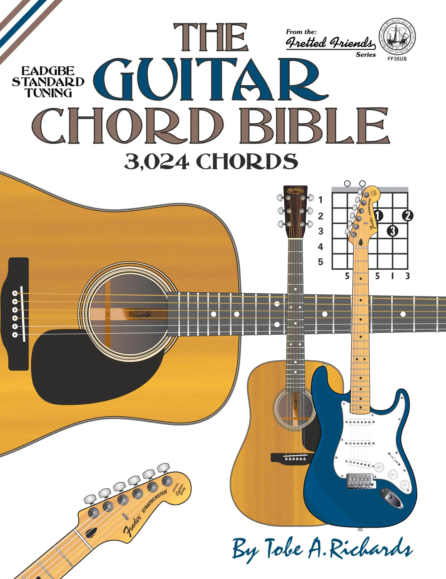 Cover: 9781906207670 | The Guitar Chord Bible | Standard Tuning 3,024 Chords | Richards