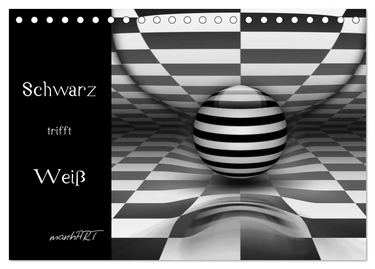 Cover: 9783516187670 | Schwarz trifft Weiß (Tischkalender 2026 DIN A5 quer), CALVENDO...