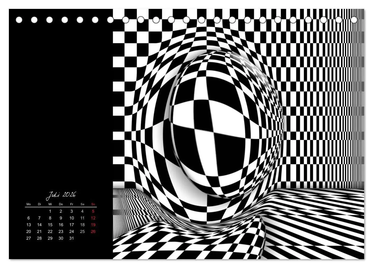Bild: 9783516187670 | Schwarz trifft Weiß (Tischkalender 2026 DIN A5 quer), CALVENDO...