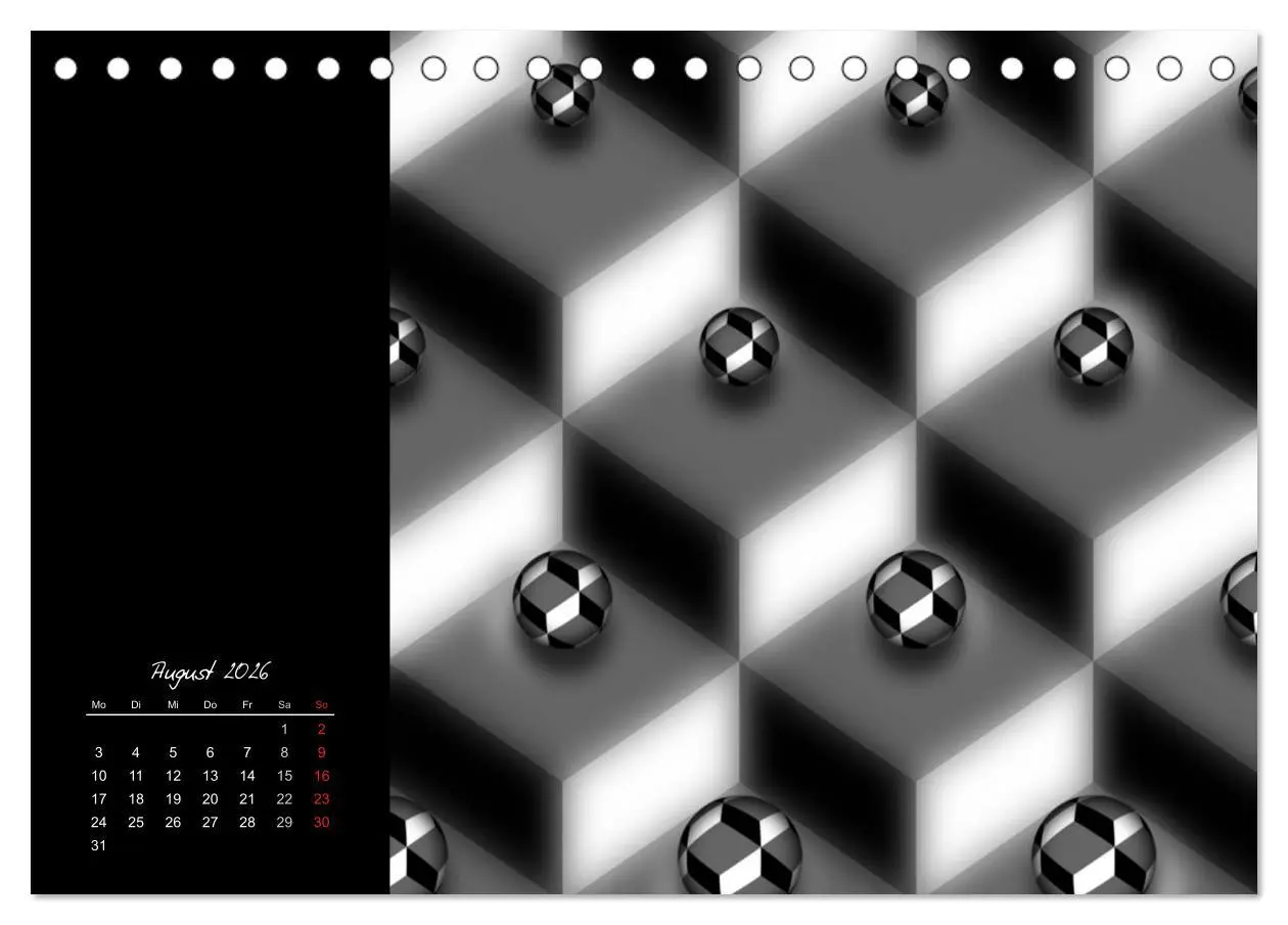 Bild: 9783516187670 | Schwarz trifft Weiß (Tischkalender 2026 DIN A5 quer), CALVENDO...