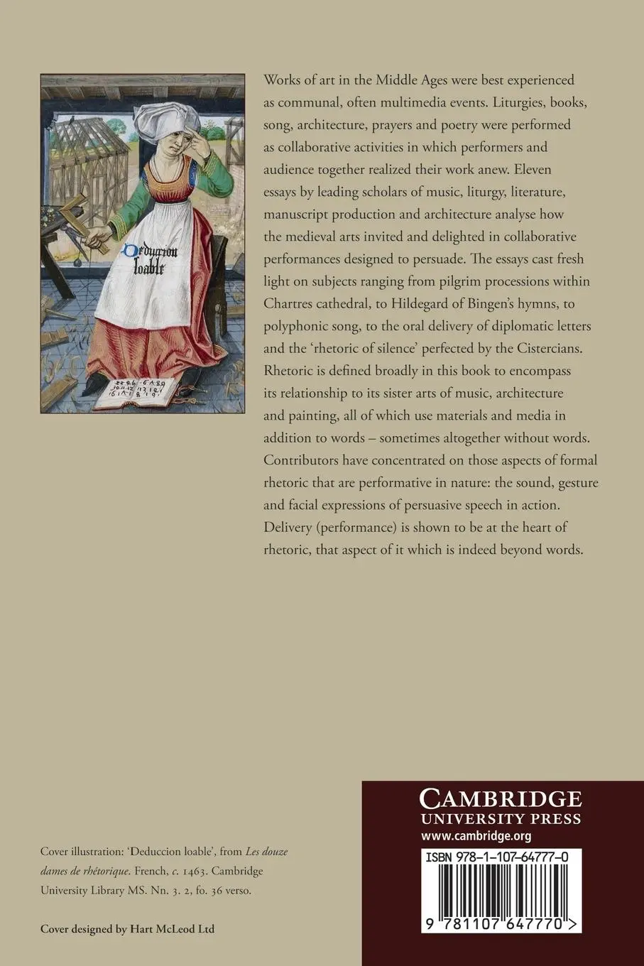 Rückseite: 9781107647770 | Rhetoric Beyond Words | Mary Carruthers | Taschenbuch | Englisch