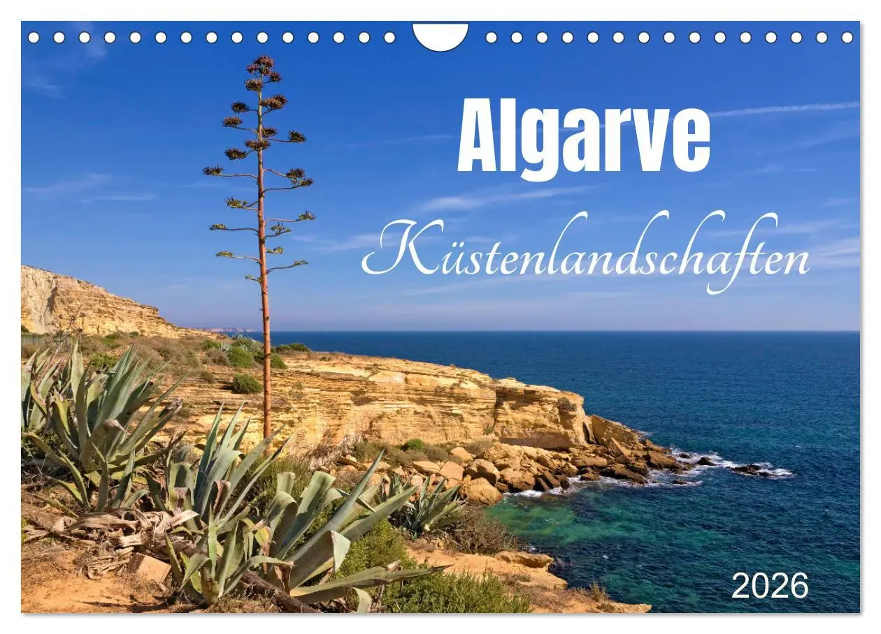Cover: 9783457607770 | Algarve - Küstenlandschaften (Wandkalender 2026 DIN A4 quer),...