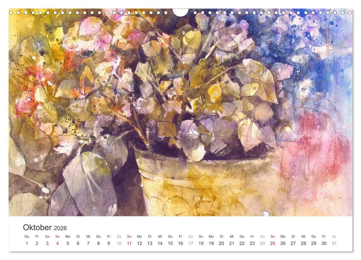 Bild: 9783516007770 | Blütenzauber - Aquarelle von ECKARD FUNCK (Wandkalender 2026 DIN A3...