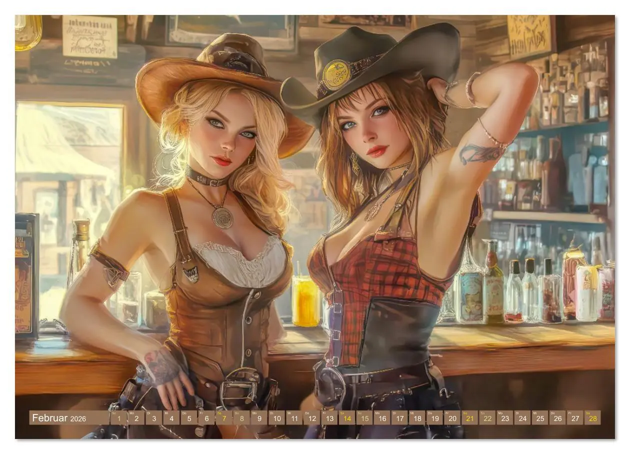Bild: 9783516627770 | Wilder Westen - Cowboys in Aktion (Wandkalender 2026 DIN A4 quer),...