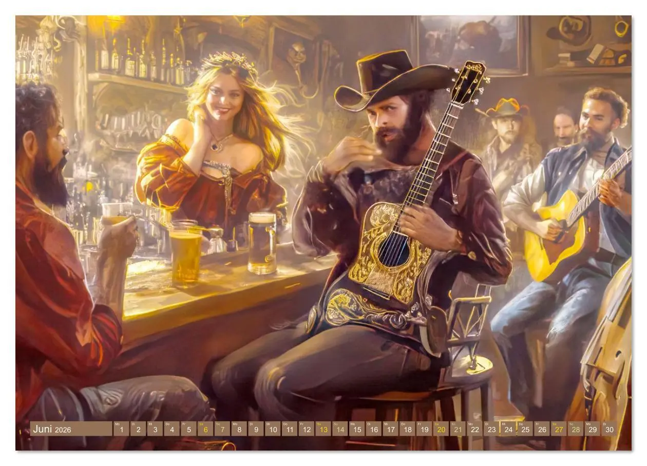 Bild: 9783516627770 | Wilder Westen - Cowboys in Aktion (Wandkalender 2026 DIN A4 quer),...