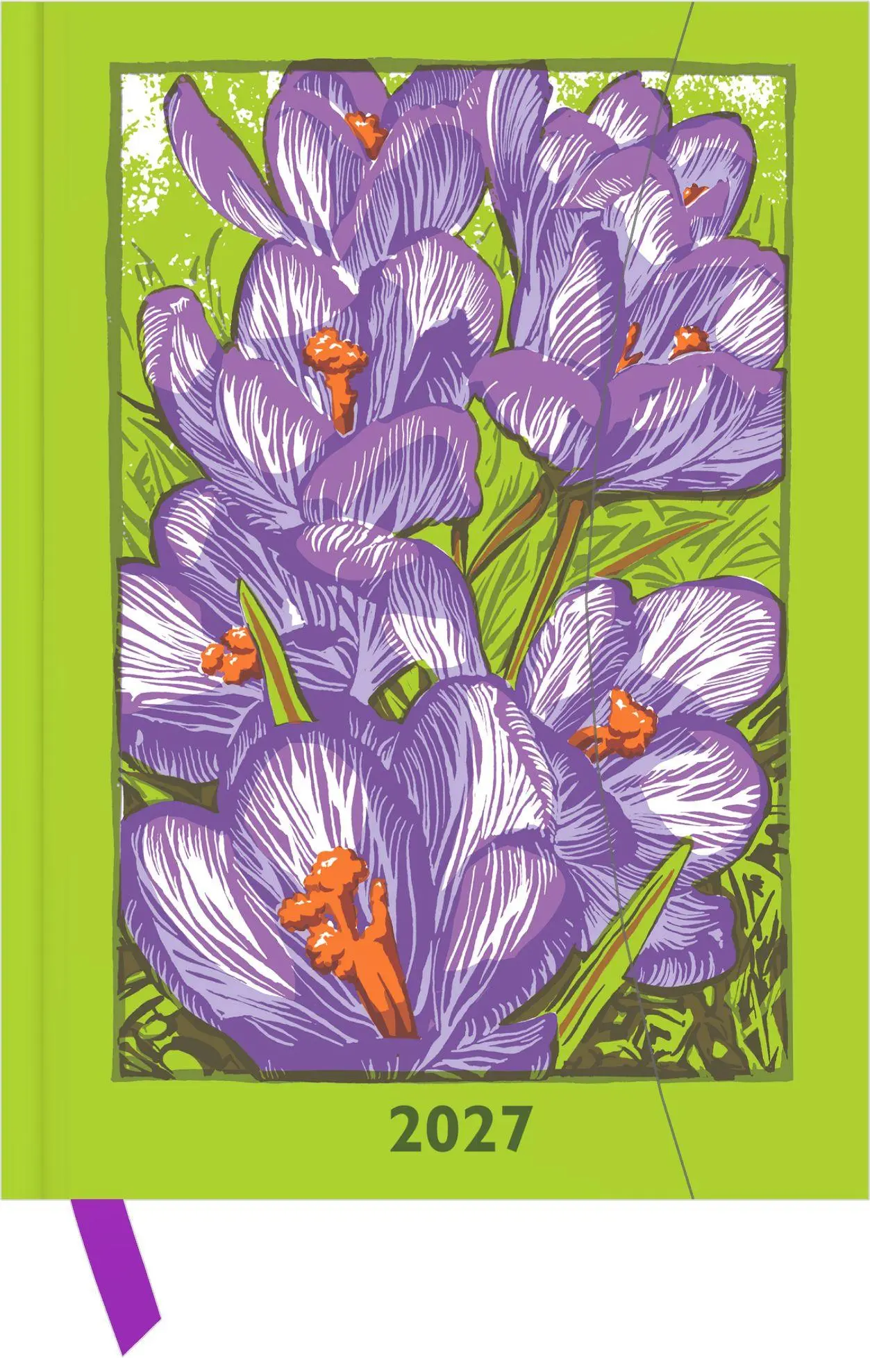 Cover: 4069095017870 | Kat Menschik - Flowers - Crocus 2027 | Neumann | Buch | Lesebändchen