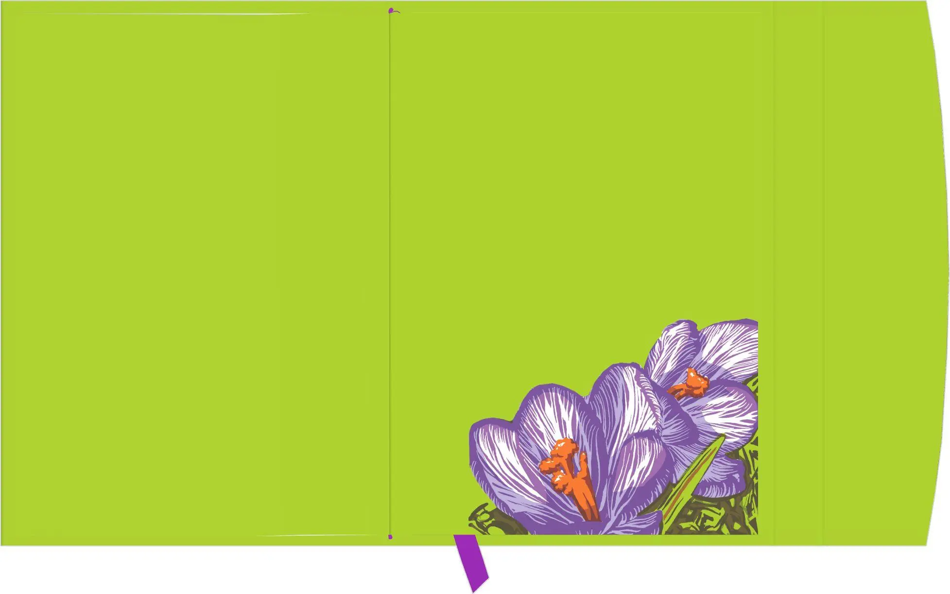 Bild: 4069095017870 | Kat Menschik - Flowers - Crocus 2027 | Neumann | Buch | Lesebändchen