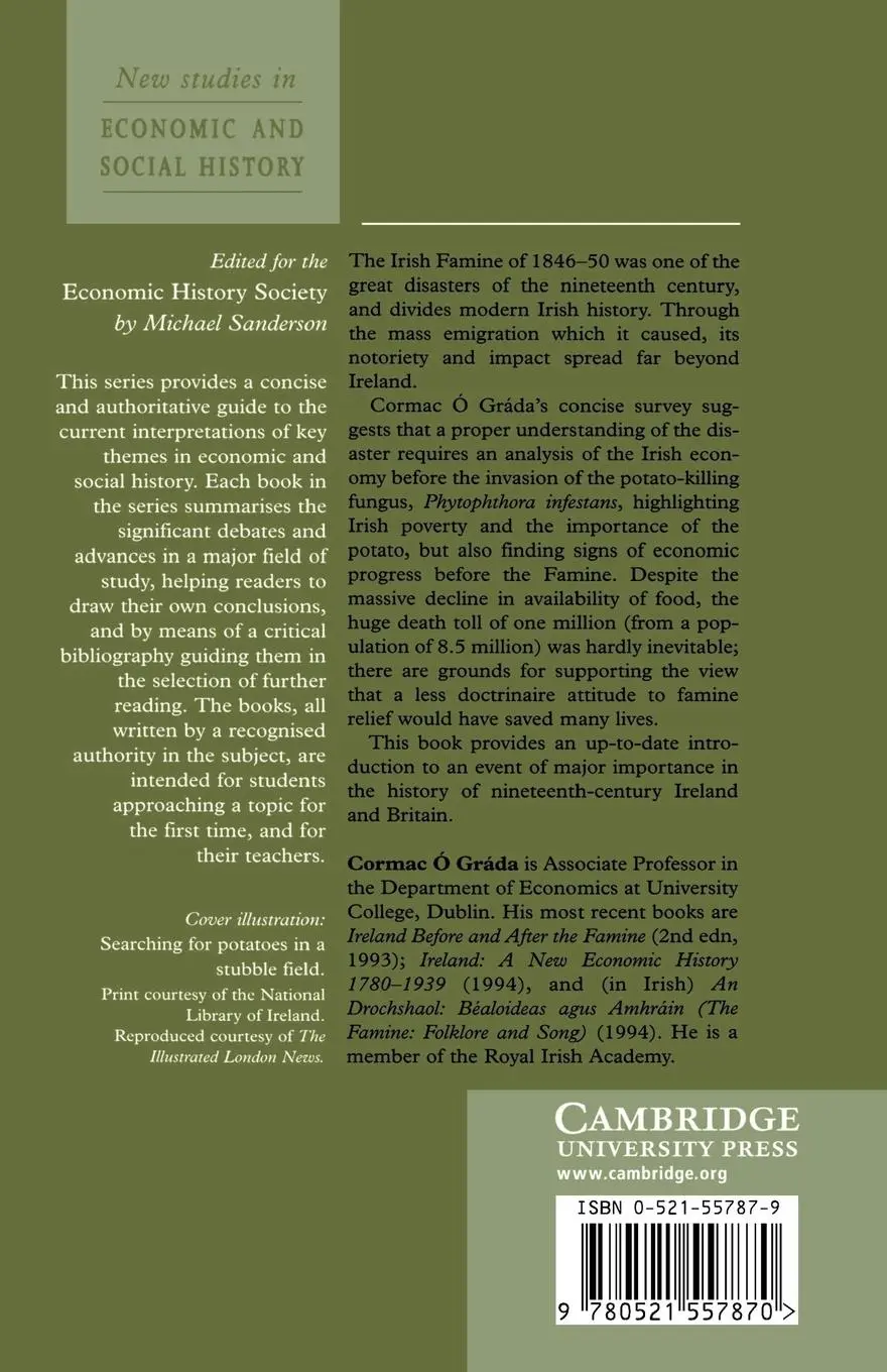 Rückseite: 9780521557870 | The Great Irish Famine | Cormac O. Grada (u. a.) | Taschenbuch | 2003