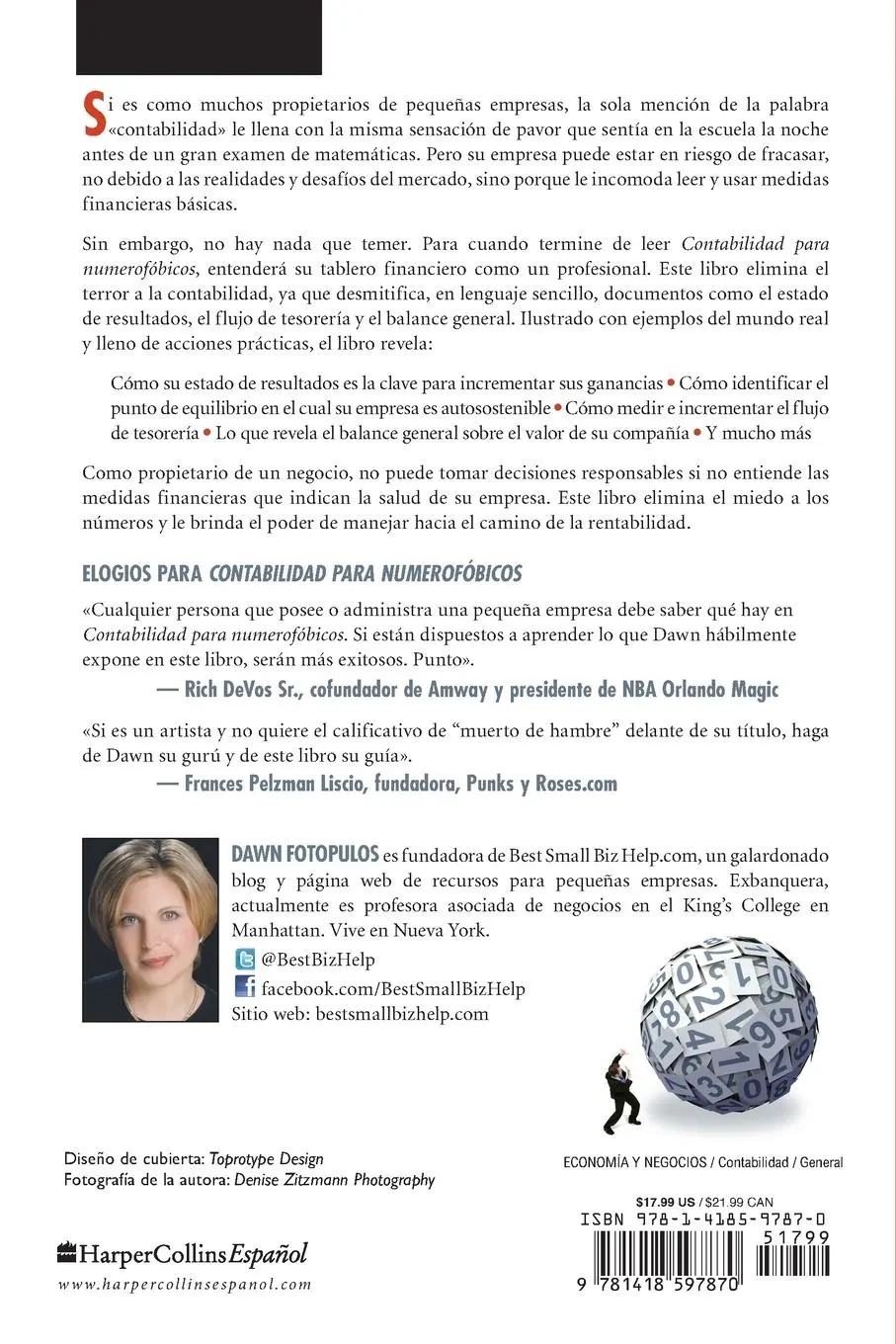 Rückseite: 9781418597870 | El Contabilidad para numerof¿¿bicos | Dawn Fotopulos | Taschenbuch