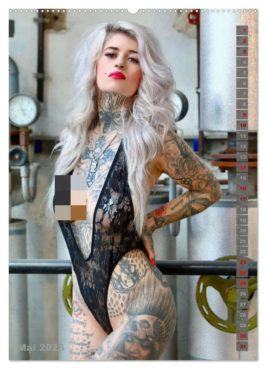 Bild: 9783516307870 | Beauty Tattoo Girls 2026 (hochwertiger Premium Wandkalender 2026...