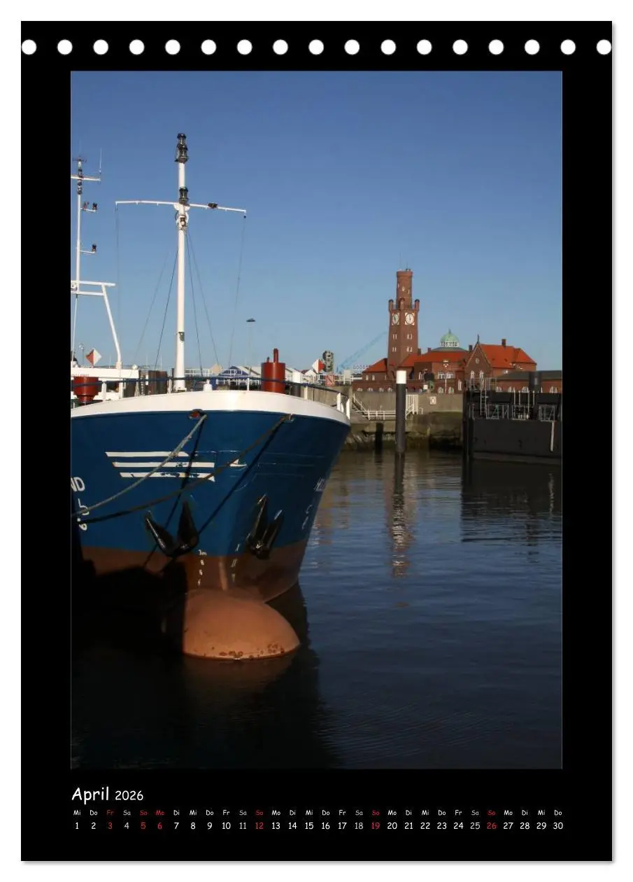 Bild: 9783516477870 | Cuxhaven (Tischkalender 2026 DIN A5 hoch), CALVENDO Monatskalender