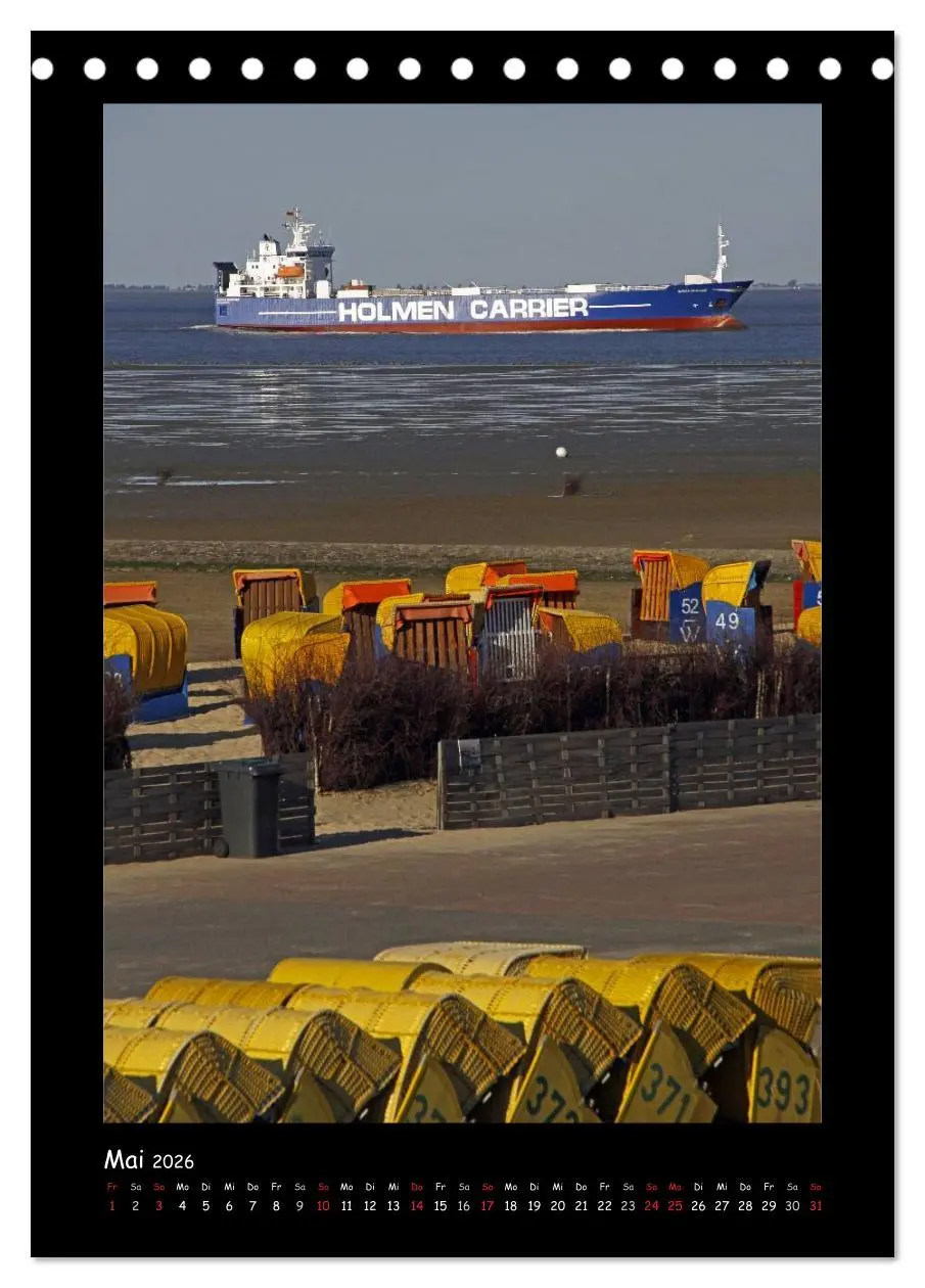 Bild: 9783516477870 | Cuxhaven (Tischkalender 2026 DIN A5 hoch), CALVENDO Monatskalender