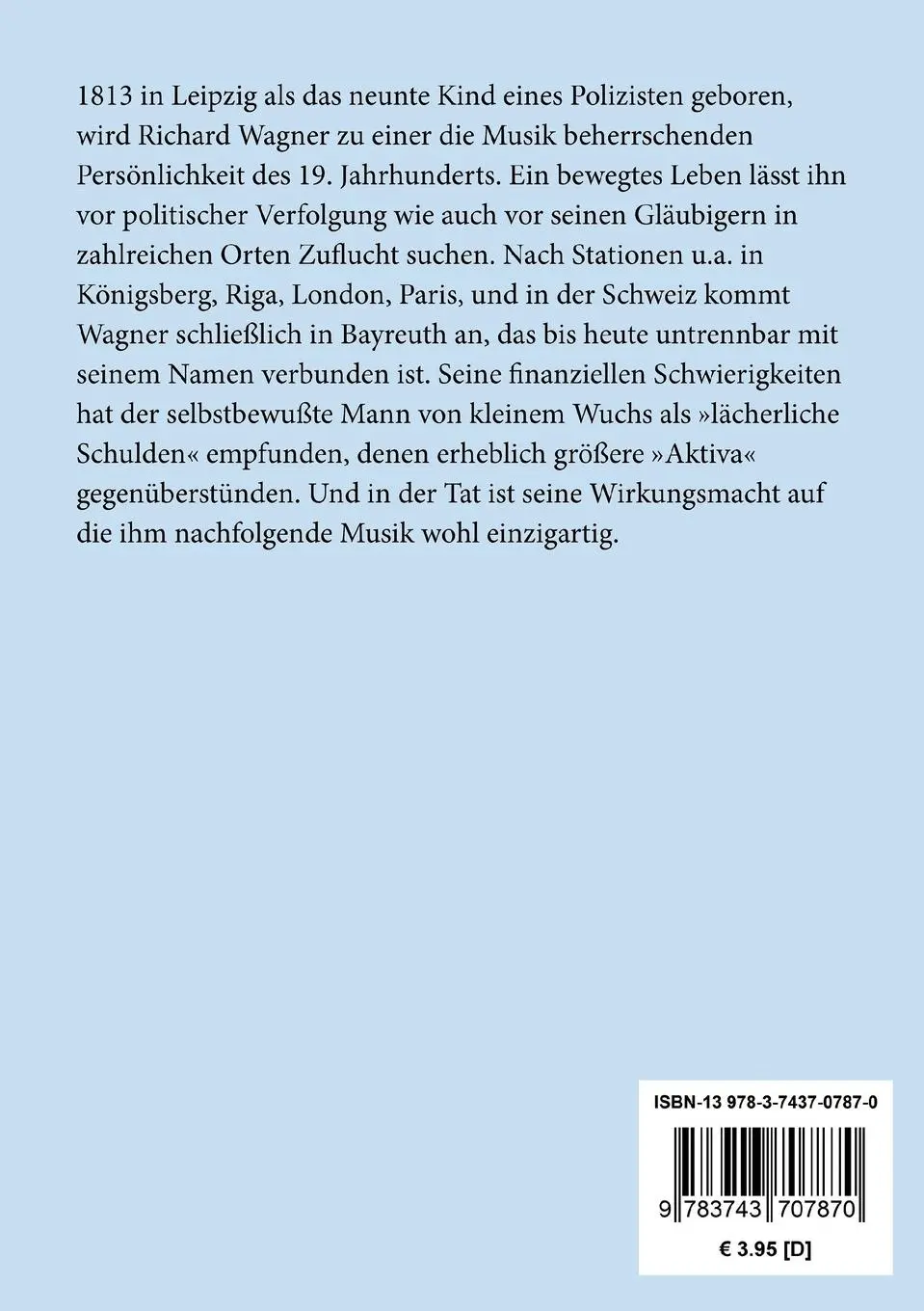 Rückseite: 9783743707870 | Der fliegende Holländer | Romantische Oper in drei Aufzügen | Wagner