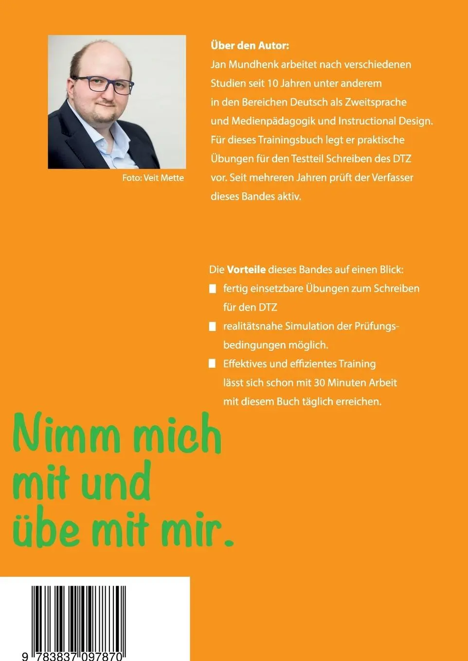 Rückseite: 9783837097870 | Fit werden für den DTZ: Schreiben | Jan Mundhenk | Taschenbuch | 48 S.